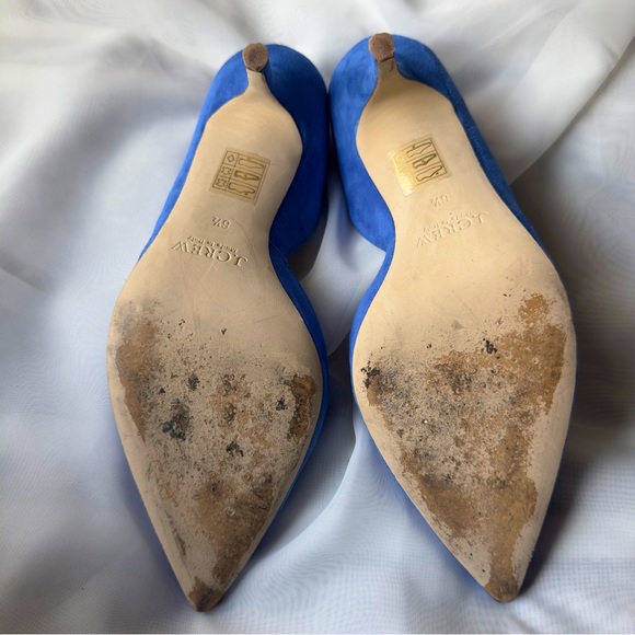 J. Crew | Colette D’Orsay Suede Kitten Heels in Tidewater size 6.5 - Picture 3 of 9